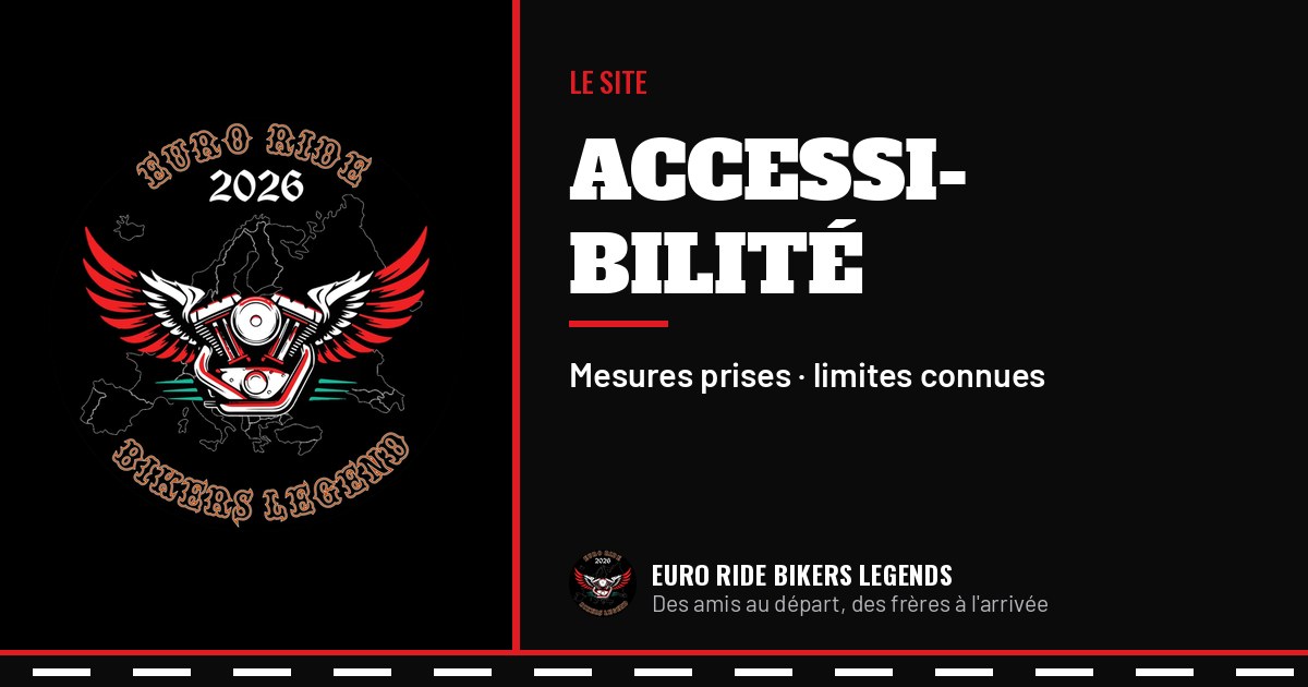 Logo Euro Ride Bikers Legends : déclaration d'accessibilité.
